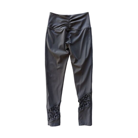 Free People FP Movement Revelation Black Knotted Woven Leggings | Athleisure - Picture 7 of 16